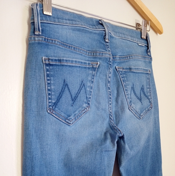 Mother high waisted looker spiked heels to tractor wheels women's size 25 - Picture 6 of 11